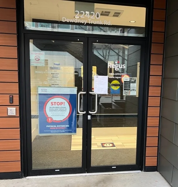 Entrance to 22420 Dewdney Trunk Rd., Maple Ridge - JD Tax & Accounting is in Suite 300
